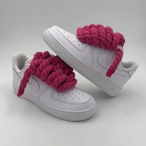 AIR FORCE WITH PINK ROPE LACES Kickbox Sa