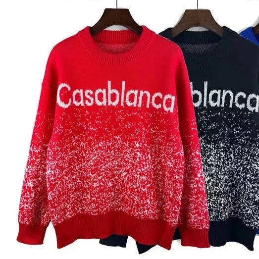 Casablanca Sweater Red Kickbox Sa