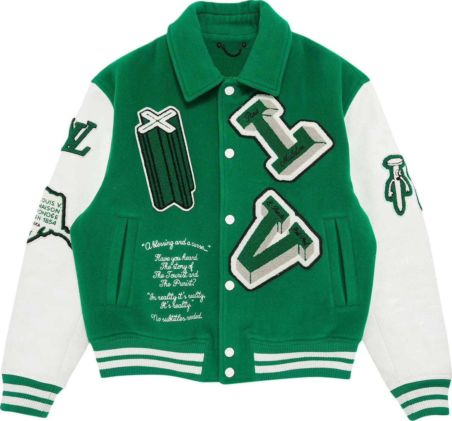 Louis Vuitton Varsity Jacket In Green Clothing Kickbox Sa