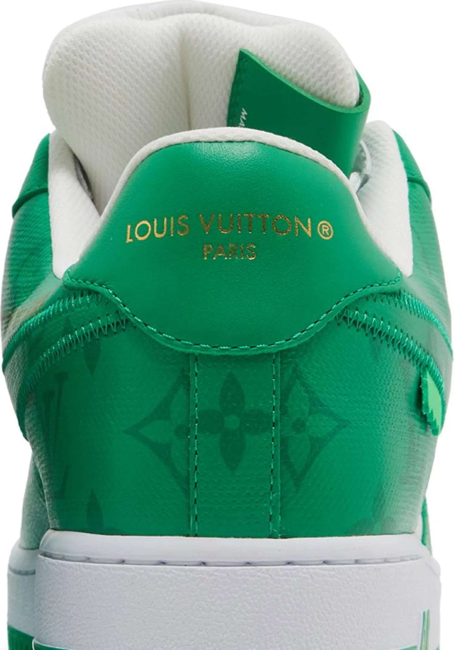 Louis Vuitton x Air Force 1 Low 'White Gym Green' Nike Kickbox Sa